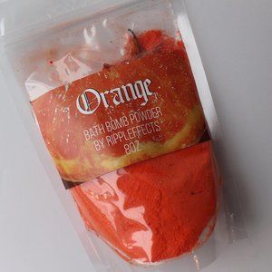 Orange bath bomb powder